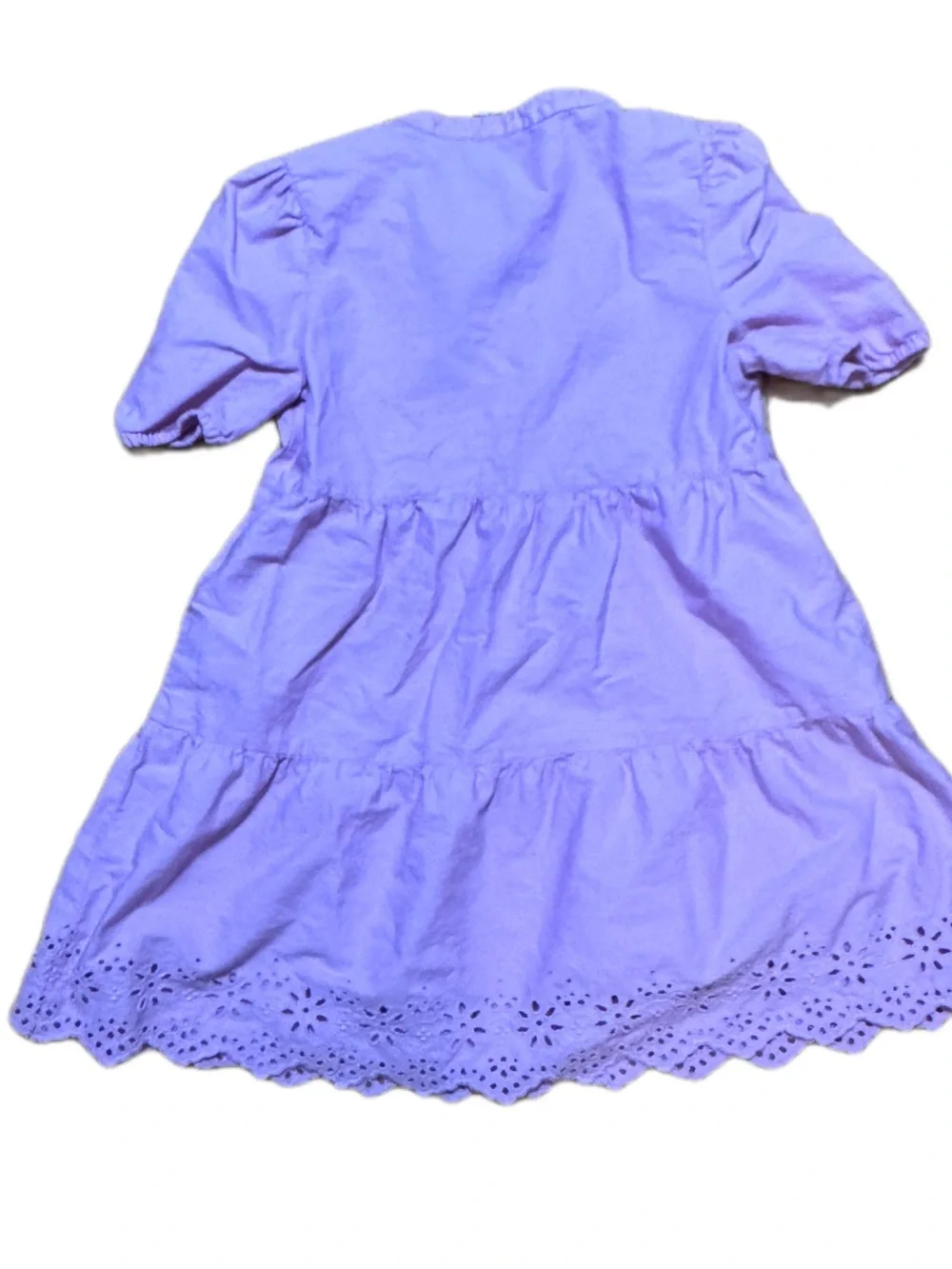 GAP Lavender Eyelet Tiered Dress